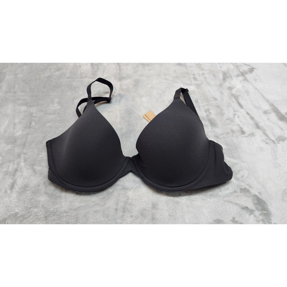 Skims 32DDD Black Onyx Fits Everybody Scoop Plunge Bra BA-SCP-9216 NWT
